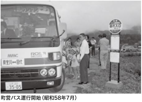 昭和58年7月路線バス運行開始
